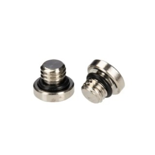 RS PRO Brass Nickel-Plated Male Threaded Fitting Connection Size M5 176-2137
