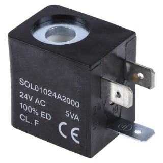 RS PRO 24V AC Solenoid Coil Solenoid Valve Coil 176-2129, IP65, 5 VA Power Consumption, ±10% Voltage Tolerance