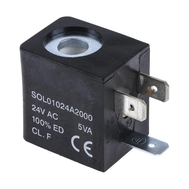 RS PRO 24V AC Solenoid Coil Solenoid Valve Coil 176-2129, IP65, 5 VA Power Consumption, ±10% Voltage Tolerance