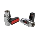 RS PRO Handle Pneumatic Manual Control Micro Valve, BS 21, ISO 7.1, DIN 2999, ISO 228, R 1/8, Brass Body, 20 bar 176-2138