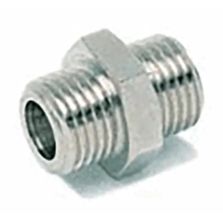 RS PRO Threaded Fitting Male Metric M5 to Male Metric M5, Nickel-Plated Brass, Italy 176-2133