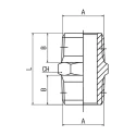 RS PRO Stainless Steel AISI 316L Threaded Fitting, Threaded Connection, Size 1/4 in - 11 in, Max Temp 300°C 176-2178