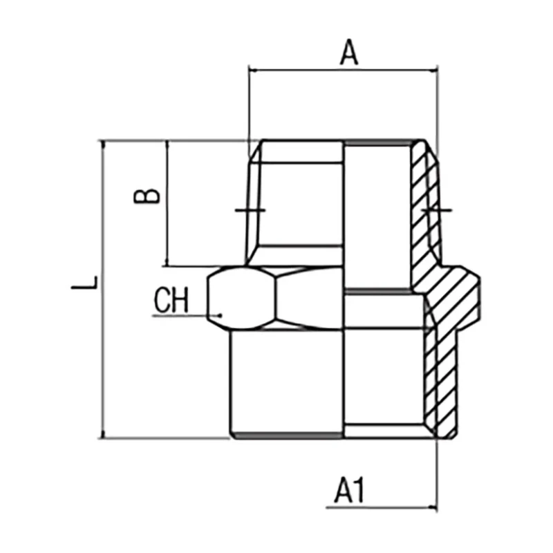 RS PRO Stainless Steel AISI 316L Threaded Fitting Threaded 1/4 in x 11 in Maximum Operating Temperature 330°C 176-2187