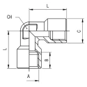 RS PRO Stainless Steel AISI 316L Threaded Fitting 1/8 in Connection 215.9 mm 330.2 mm 176-2212