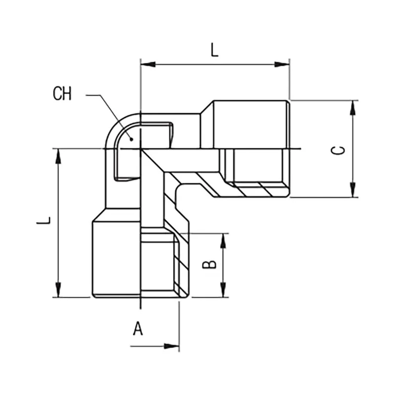 RS PRO Stainless Steel AISI 316L Threaded Fitting 1/8 in Connection 215.9 mm 330.2 mm 176-2212