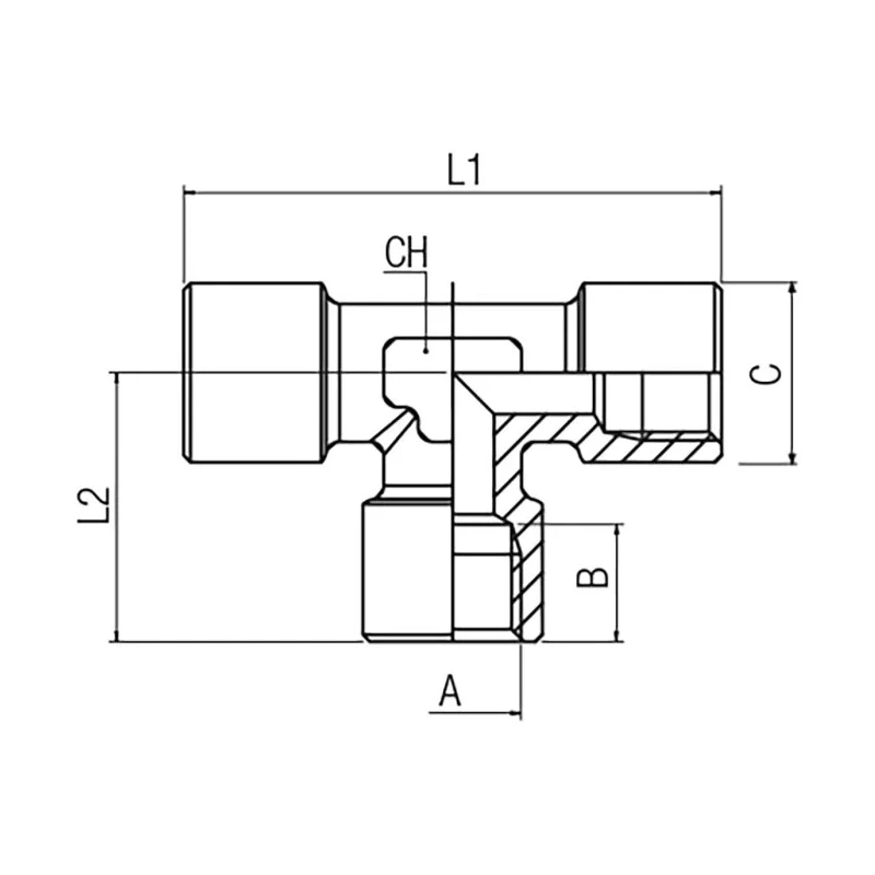 RS PRO Stainless Steel AISI 316L Threaded Pipe Fitting 1/8 in x 215.9 mm x 330.2 mm 176-2207