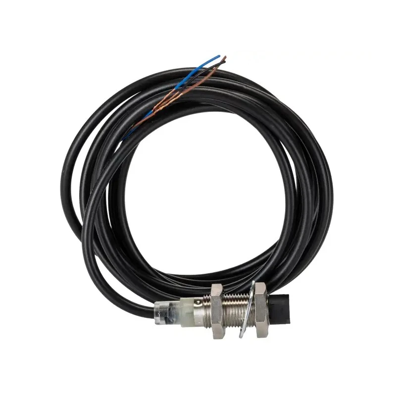 Omron Threaded Barrel Inductive Proximity Sensor M12 PNP 24V dc 8 mm Detection IP67 E2B-M12KN08-WP-B2 2M