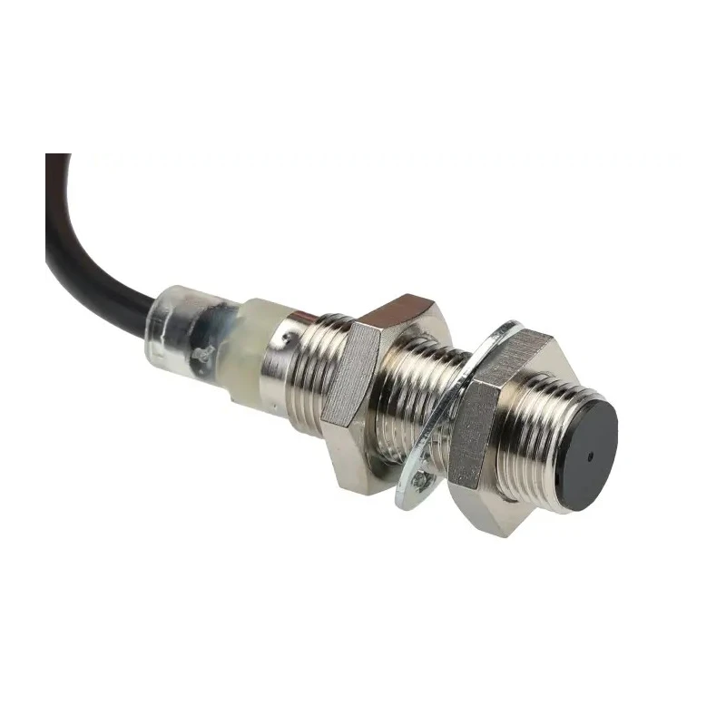 Omron Threaded Barrel Inductive Proximity Sensor M12, 24V DC, 4mm Detection, Brass Housing, IP67, NPN E2B-M12KS04-WP-C2 5M