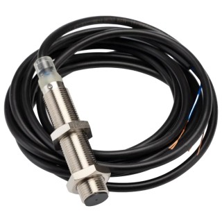 Omron Threaded Barrel Inductive Proximity Sensor M12 PNP 24V DC 4mm Detection E2B-M12LS04-WP-B1 2M