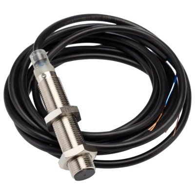 Omron Threaded Barrel Inductive Proximity Sensor M12 PNP 24V DC 4mm Detection E2B-M12LS04-WP-B1 2M