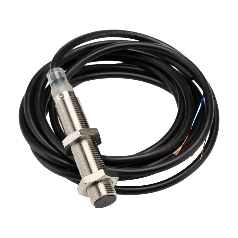 Omron Threaded Barrel Inductive Proximity Sensor M12 PNP 24V DC 4mm Detection E2B-M12LS04-WP-B1 2M