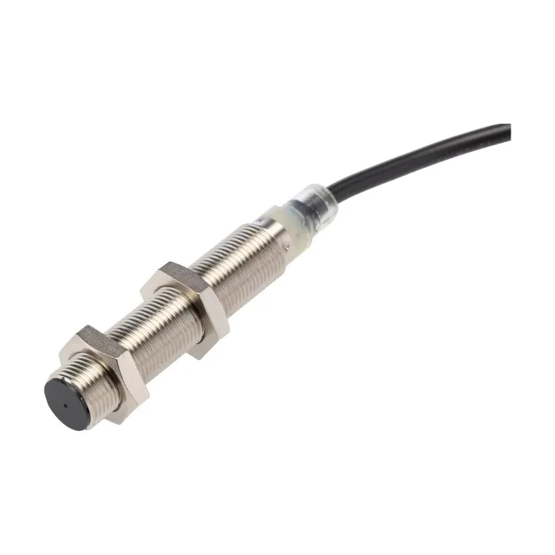 Omron Threaded Barrel Inductive Proximity Sensor M12 PNP 24V DC 4mm Detection E2B-M12LS04-WP-B1 2M