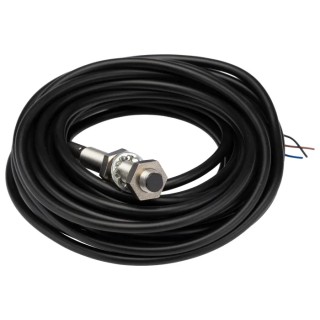 Omron Threaded Barrel Inductive Proximity Sensor M12, NPN Output, 30V DC 4mm Detection Range, IP67 E2B-M12LS04-WP-C1 2M