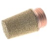 RS PRO Brass Pneumatic Silencer 10 bar Threaded G 3/4 in 92dB Noise Reduction 50mm Length 176-2278