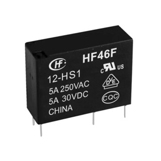 Hongfa Europe GMBH PCB Power Relay 5V DC Coil 5A Switching Current SPST HF46F/5-HS1F(610)