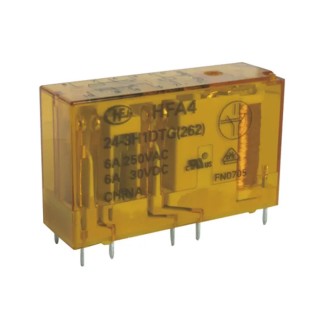 Hongfa Europe GMBH Surface Mount Force Guided Relay 24V DC Coil Voltage 1-Pole DPDT HFA4/24-2H2DTGF