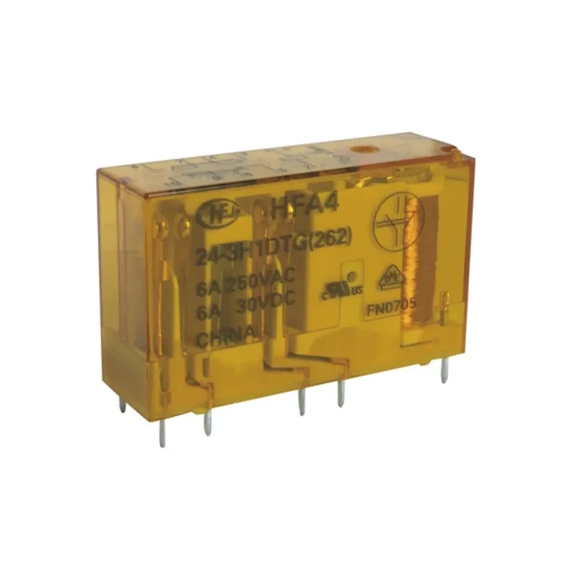 Hongfa Europe GMBH Surface Mount Force Guided Relay 24V DC Coil Voltage 1-Pole DPDT HFA4/24-2H2DTGF