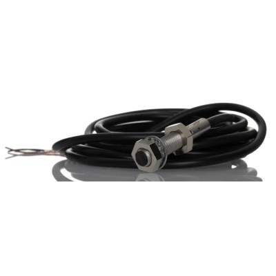 Omron Threaded Barrel Inductive Proximity Sensor M8 Stainless Steel Housing IP67 PNP Output 24V DC 2mm E2B-S08KS02-WP-B1 2M