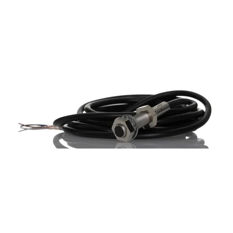 Omron Threaded Barrel Inductive Proximity Sensor M8 Stainless Steel Housing IP67 PNP Output 24V DC 2mm E2B-S08KS02-WP-B1 2M