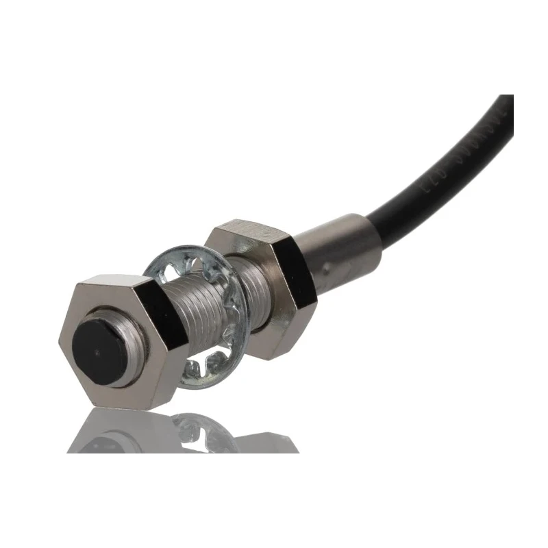 Omron Threaded Barrel Inductive Proximity Sensor M8 Stainless Steel Housing IP67 PNP Output 24V DC 2mm E2B-S08KS02-WP-B1 2M