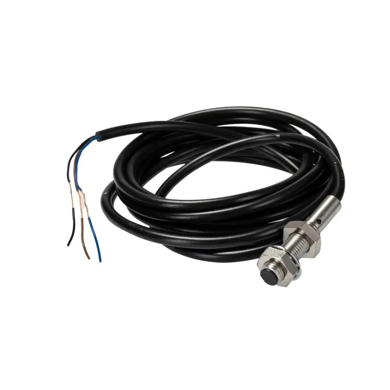 Omron Threaded Barrel Inductive Proximity Sensor M8 PNP Stainless Steel Housing 24V DC 2mm Detection E2B-S08KS02-WP-B2 2M