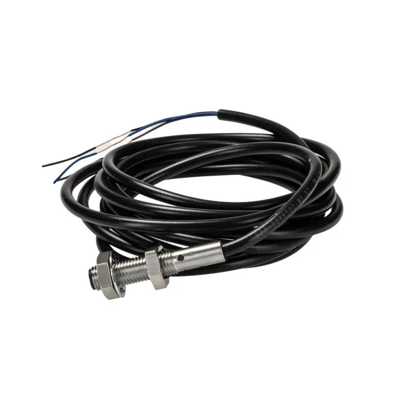 Omron Threaded Barrel Inductive Proximity Sensor M8 PNP Stainless Steel Housing 24V DC 2mm Detection E2B-S08KS02-WP-B2 2M