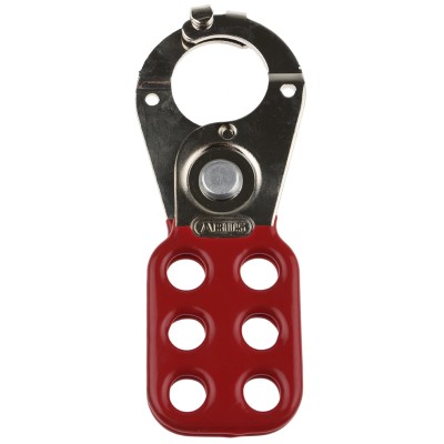 RS PRO Red 6-Lock Lockout Hasp Steel Hasp Lockout 25 mm 805-5506