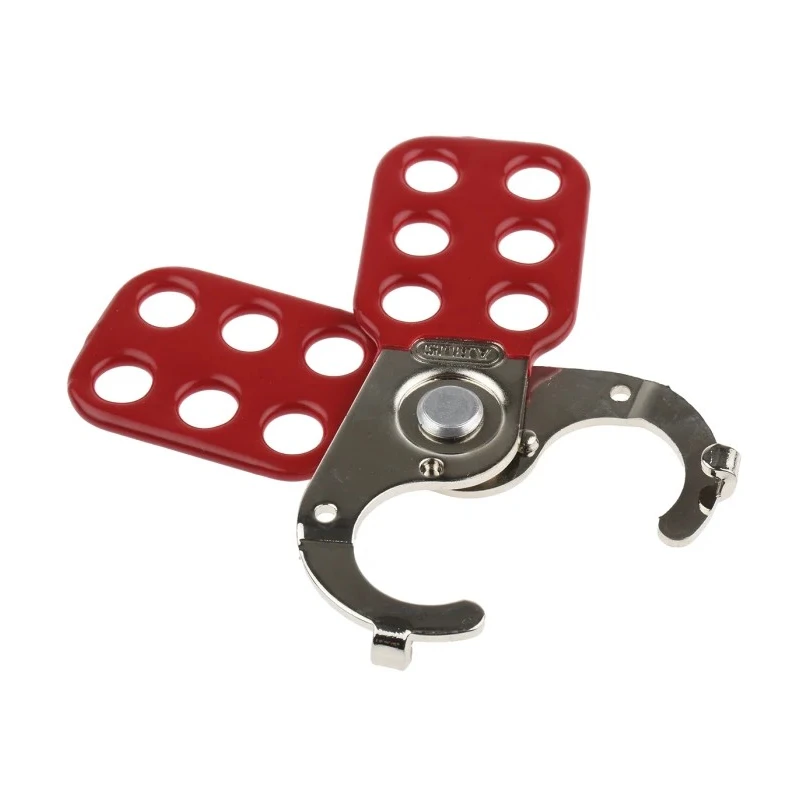 RS PRO Red 6-Lock Lockout Hasp Steel Hasp Lockout 25 mm 805-5506