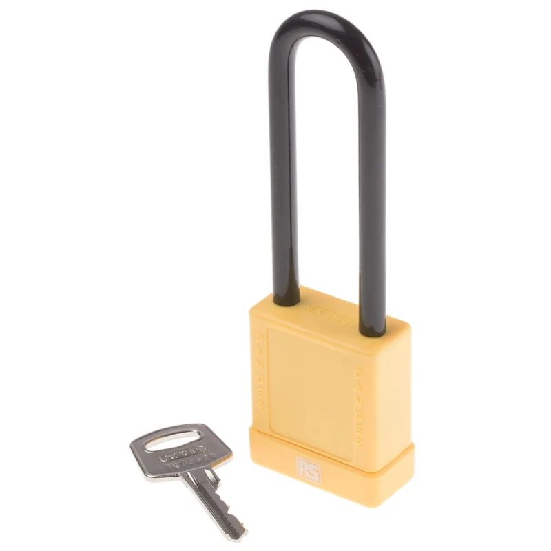 ABUS Key Steel and Aluminium Safety Padlock Weatherproof 6.5 mm Shackle Diameter 38 mm Body 805-5503