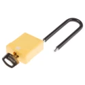 ABUS Key Steel and Aluminium Safety Padlock Weatherproof 6.5 mm Shackle Diameter 38 mm Body 805-5503
