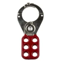 RS PRO Red 6-Lock Steel Lockout Hasp with 38 mm Shackle Diameter 805-5500