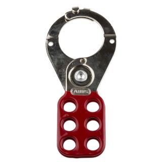 RS PRO Red 6-Lock Steel Lockout Hasp with 38 mm Shackle Diameter 805-5500