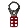 RS PRO Red 6-Lock Steel Lockout Hasp with 38 mm Shackle Diameter 805-5500