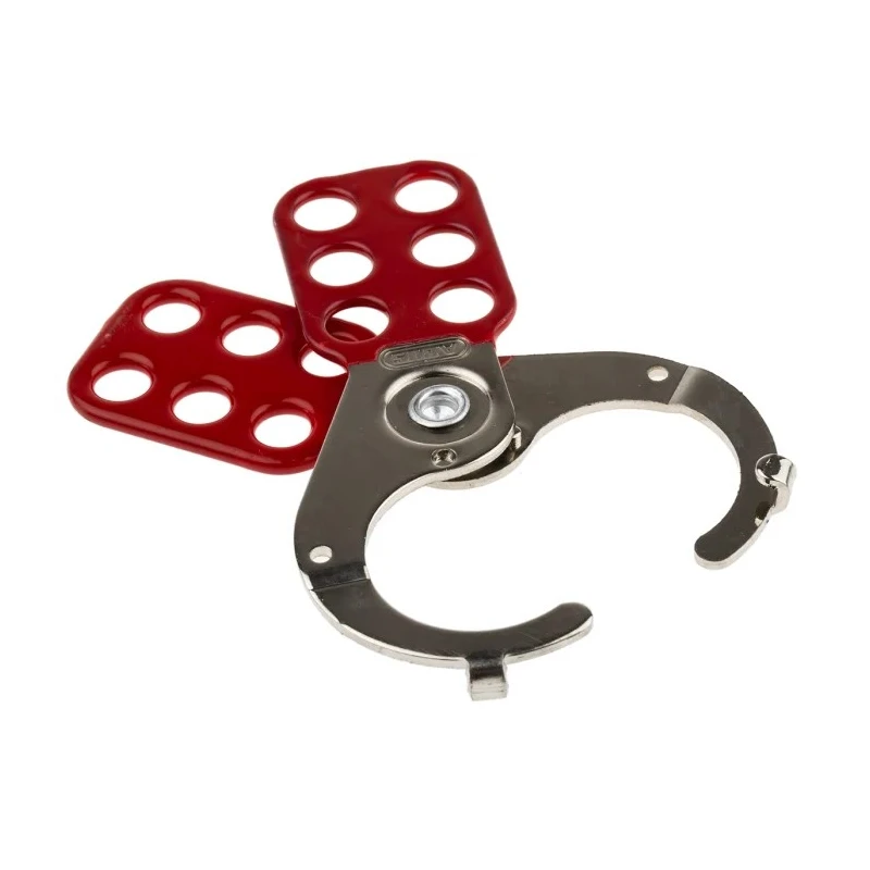 RS PRO Red 6-Lock Steel Lockout Hasp with 38 mm Shackle Diameter 805-5500