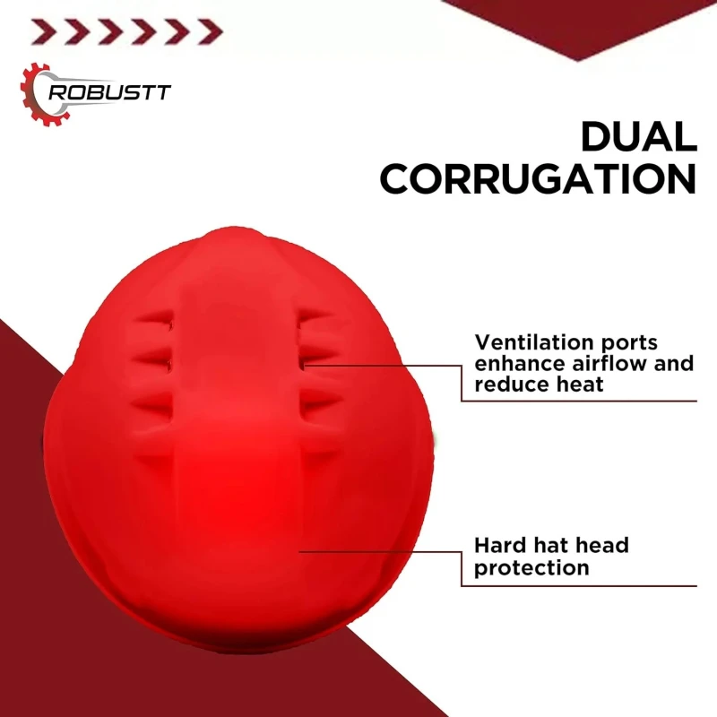 Buy Robustt X Shree JEE Safety Helmet Ratchet Red (Pack Of 5)