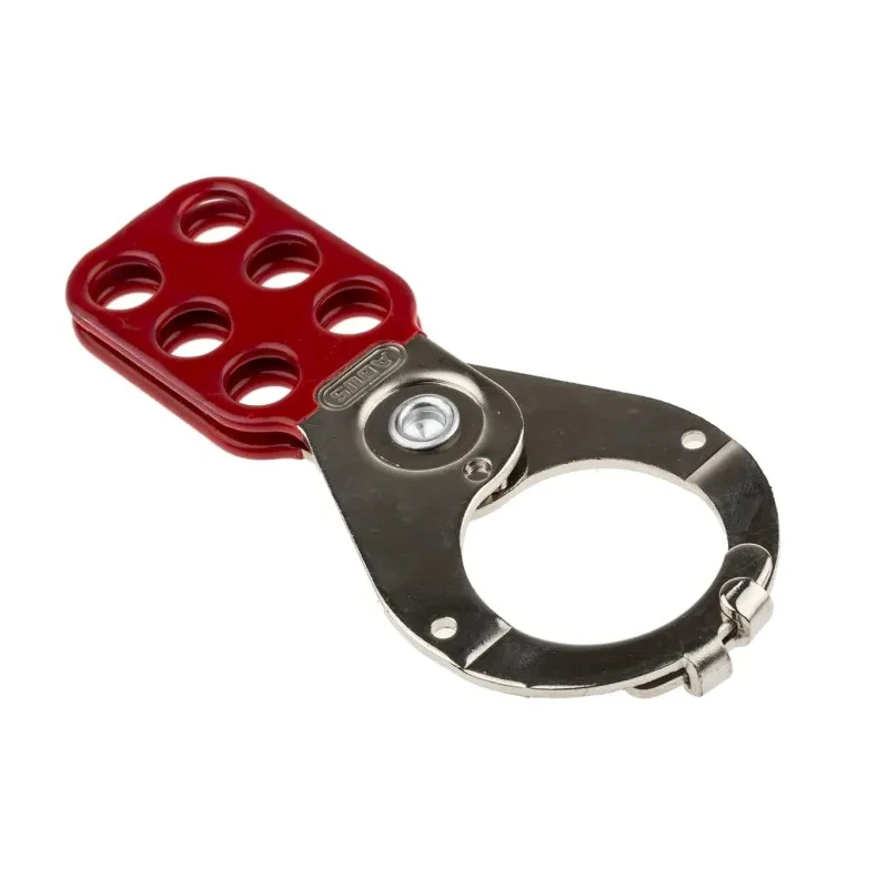 RS PRO Red 6-Lock Steel Lockout Hasp with 38 mm Shackle Diameter 805-5500