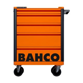 Bahco 5 Drawer Wheeled Tool Trolley Solid Steel Load Capacity 600kg Height 952mm 1472K5