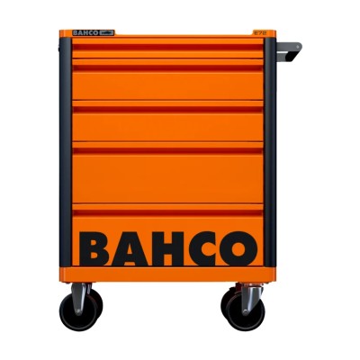 Bahco 5 Drawer Wheeled Tool Trolley Solid Steel Load Capacity 600kg Height 952mm 1472K5