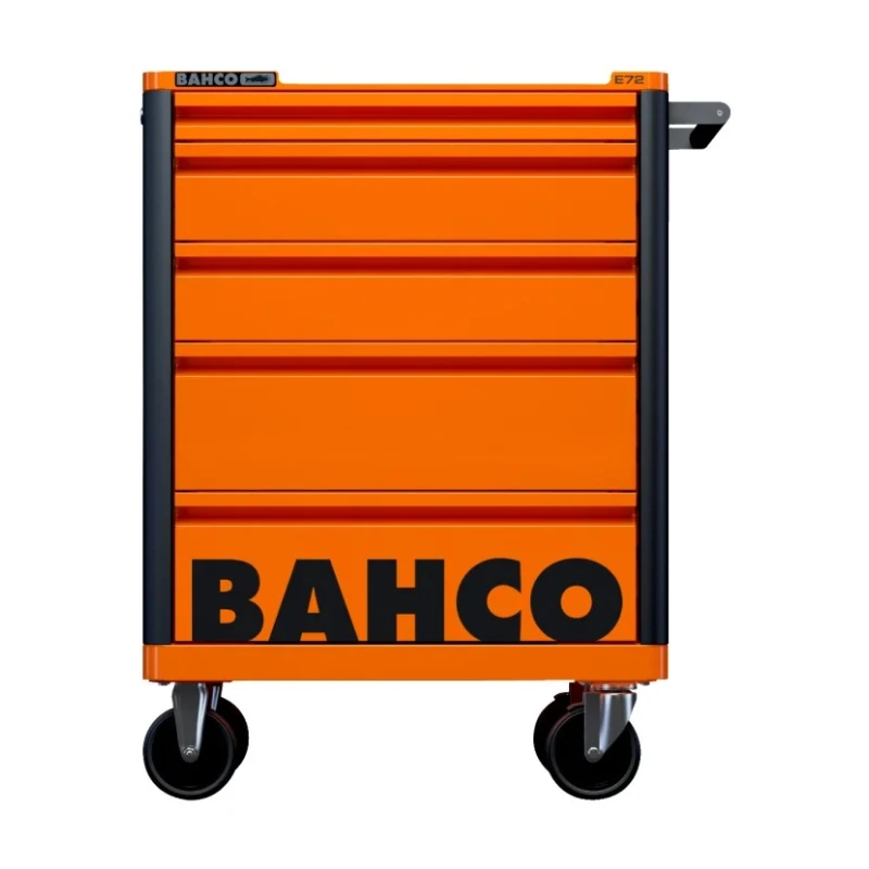 Bahco 5 Drawer Wheeled Tool Trolley Solid Steel Load Capacity 600kg Height 952mm 1472K5