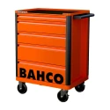Bahco 5 Drawer Wheeled Tool Trolley Solid Steel Load Capacity 600kg Height 952mm 1472K5