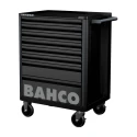 Bahco 8 Drawer Solid Steel Wheeled Tool Trolley Load Capacity 600kg 1472K8BLACK