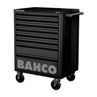 Bahco 8 Drawer Solid Steel Wheeled Tool Trolley Load Capacity 600kg 1472K8BLACK