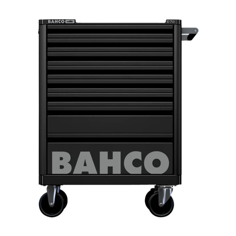 Bahco 8 Drawer Solid Steel Wheeled Tool Trolley Load Capacity 600kg 1472K8BLACK