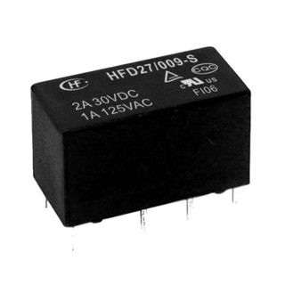 Hongfa Europe GMBH PCB Signal Relay 5V DC Coil 2A Switching Current 4PDT Contact Configuration HFD27/024-H