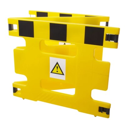 Addgards Yellow Polyethylene Folding Safety Barrier 800mm Height 1m Width 3R1