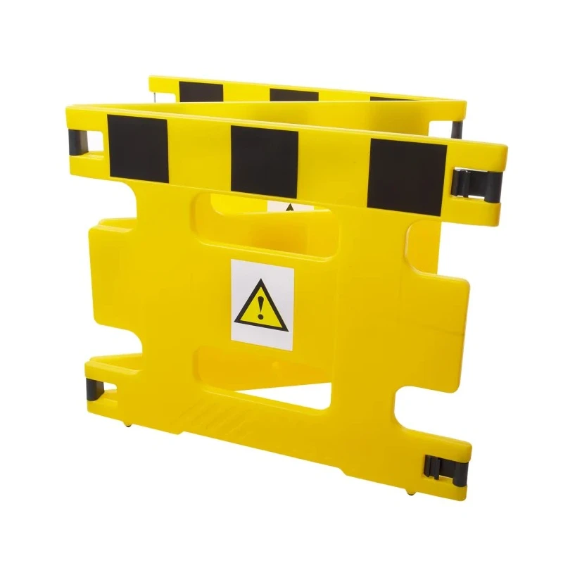 Addgards Yellow Polyethylene Folding Safety Barrier 800mm Height 1m Width 3R1