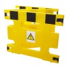 Addgards Yellow Polyethylene Folding Safety Barrier 800mm Height 1m Width 3R1