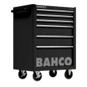 Bahco 6 Drawer Wheeled Tool Trolley Solid Steel Load Capacity 600kg 1475K6BLACK