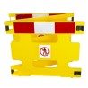 Addgards White and Red Polyethylene Folding Safety Barrier 800mm Height 1m Width 3R0