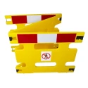 Addgards White and Red Polyethylene Folding Safety Barrier 800mm Height 1m Width 3R0